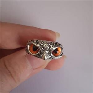 انگشتر جغد چشم نارنجی