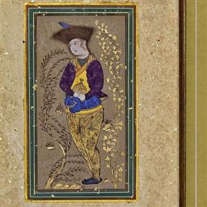 نقاشی ایران (نگارگری) به سبک  نگارگر معروف دوره صفویه رضا عباسی