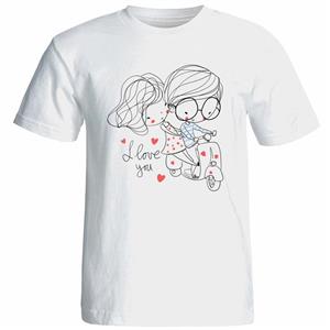 تی شرت زنانه استین کوتاه نوین نقش طرح کد 9523 