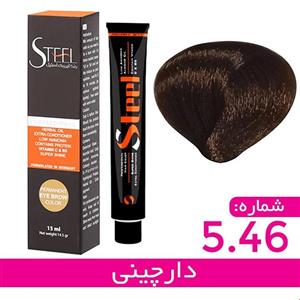 رنگ مو استیل شماره 5.46 حجم 100 میلی لیتر رنگ دارچینی
