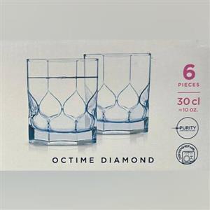 لیوان لومینارک مدل Octim Diamond اکتیم دیاموند کوتاه شش عددی 