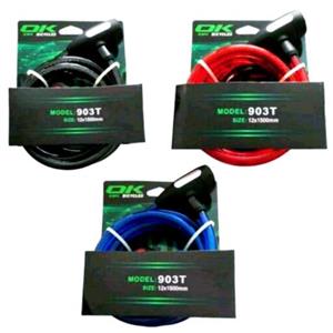 قفل دوچرخه سایز 1800 .12برند اوکی OK کد 1042 (فردا بایک)