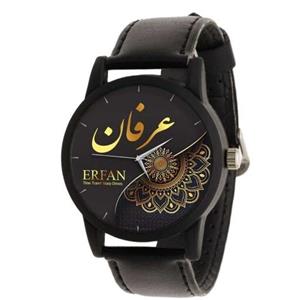 ساعت مچی عقربه ای مردانه و پسرانه طرح اسم عرفان  با قیمت مناسب و کیفیت عالی مناسب هدیه دادن