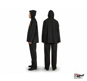 لباس کار کتان قرمز دو تیکه