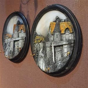 جاکلیدی 3بعدی جاکلیدی چوبی جاکلیدی فانتزی جهزیه عروس جاسویچی تابلو دیواری نقاشی برجسته جا کلیدی دستساز نقاشی دیواری