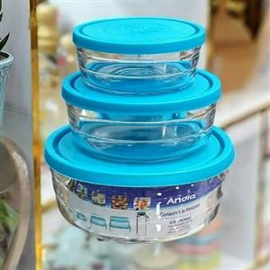 ظرف نگهدارنده غذا درب دار سه تیکه