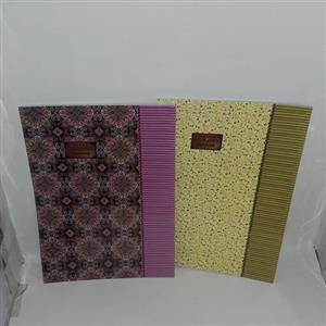 دفتر 50برگ چهار خط زبان انگلیسی ته چسب طرح کلاسیک