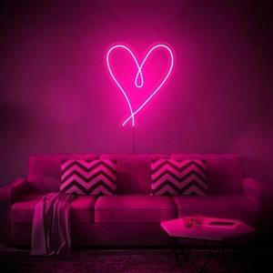 تابلو نئون طرح قلب 3 دکور منزل