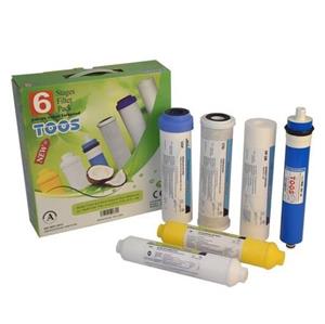 پک فیلتر تصفیه آب خانگی توس مجموعه 6 عددی ایرانی