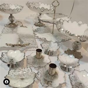 ست  پذیرایی رزینی جدید و لاکچری رزینی  مخصوص پذیرایی میوه خوری شکلات خوری و