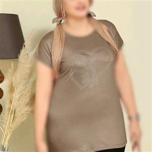 لباس مجلسی سایز بزرگ  تیشرت قلب بیگ سایز 44 تا 60