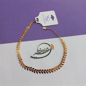 پابند برند YSX  از جنس مس و روکش طلای رنگ ثابت طرح گندمی و جذاب و شیک