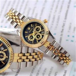 ساعت زنانه رولکس طرح 3 موتوره کیفیت عالی ارسال رایگان بهمراه جعبه و  موتور 6 ماهه