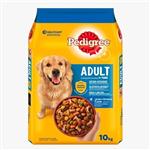 غذای خشک سگ pedigree اورجینال 1 سال به بالا باطعم مرغ و سبزیجات 10کیلوگرم