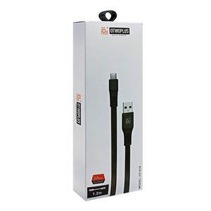 کابل شارژر و تبدیل USB به تایپ سی TYPE-C برند اوتو پلاس OTWOPLUS مدل CLA818 1/2 متر 