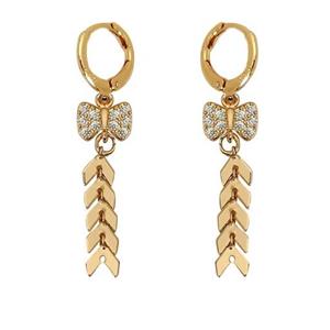 گوشواره اویز پاپیون