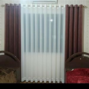 پنل پرده مخمل شانل عرض پارچه 2 متر