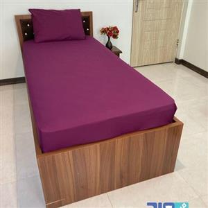 روتختی کشدار تک نفره عرض 120 رنگ بنفش (پارچه میکرو ترک)