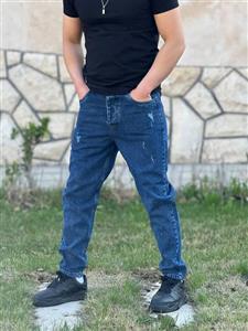 شلوار مام استایل آبی