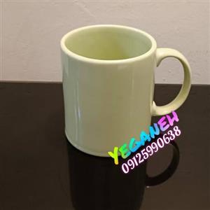 ماگ سرامیکی دسته توپی سبز وارداتی