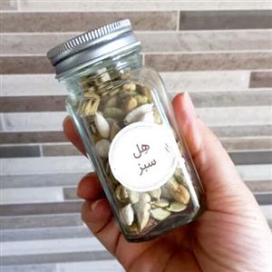 شیشه های جار  و بانکه مک کارتی چهارگوش درب کانتینری فلزی بهداشتی سایز  3