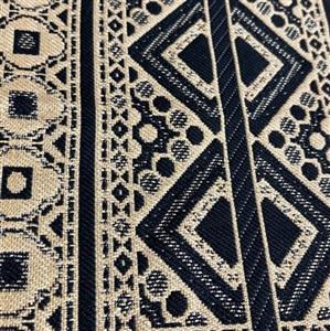 پنل پنج تکه بلوچی دوزی مناسب برروی لباس و مانتو-طرح چاپی کامپیوتری-نقره ای طلایی