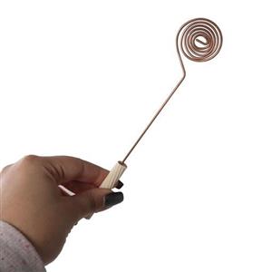 اسفند دودکن حلزونی دسته چوبی سایز کوچک 