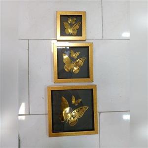 قاب پروانه سه تیکه طلایی