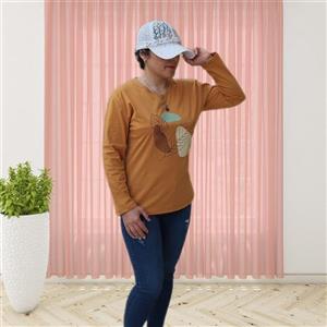 بلوز آستین بلند نخ پنبه