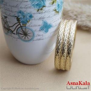 النگوی زنانه طلاروس سایز 6میل برند NG کد DSB1879W