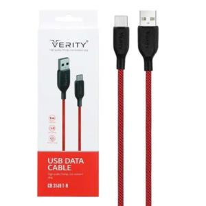 کابل شارژ تایپ سی Verity مدل CB 3149 T-R