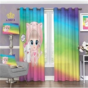 پرده اتاق کودک طرح پسر دوچرخه سوار بروا گالری با کیفیت و دوخت بسیار عالی