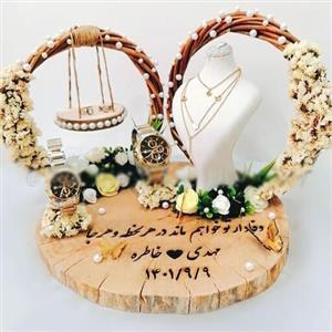 جاحلقه و جای ساعتی و جای سرویس طلا  مدل روستیک