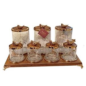 پاسماوری هفت تایی شیشه ترک نقره ای  آسا مدل 2390