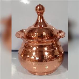قندان مسی لب چین نانودرجه یک(برندبیات مرادی زنجان)بدون پایه