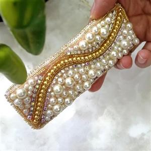 گیره فرانسوی جواهردوزی طلایی