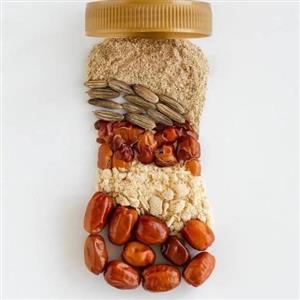 سویق سنجد حکیم بانو ترکیبی از(پوست گوشت هسته سنجد)250گرم ارسال 2بار در هفته