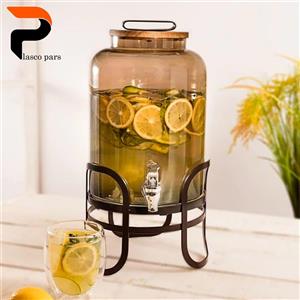کلمن شیشه ای هفت لیتری رنگی