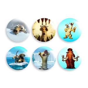 پیکسل اسی مدل کارتون عصر یخبندان ( Ice Age ) کد A-910 مجموعه 6 عددی