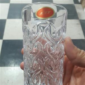 سرویس 6 پارچه لیوان بلور کریستال شفاف ام ای دبلیو  ساخت  چین  درجه 1 خارجی جهت سرو انواع نوشیدنی