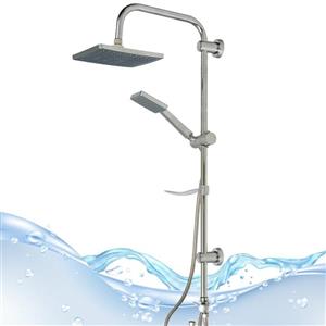 علم دوش حمام مدل یونیورست دوکاره رسوبگیر اتومات  رنگ کروم