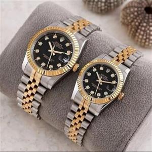 ساعت ست زنانه مردانه رولکس Rolex صفحه مشکی