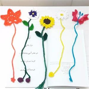 بوک مارک فانتزی دستبافت قابل سفارش در طرح و رنگ دلخواه