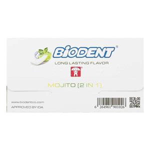 آدامس مینی استیک بدون شکر با طعم موهیتو بایودنت Biodent Mojito Flavored Sugar Free Chewing Gum 