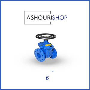 شیر فلکه کشویی (محور صعودی) چدنی PN16 سایز 6 اینچ وگ ایران (بی همتا)