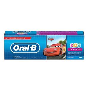 خمیر دندان کودک اورال بی سری Junior +3 Years مدل Cars حجم 75 میلی لیتر Oral-B Junior Plus3 Years Cars Toothpaste 75ml