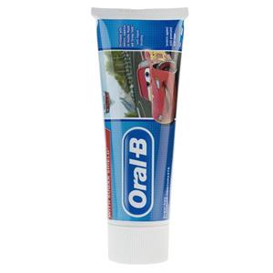 خمیر دندان کودک اورال بی سری Junior +3 Years مدل Cars حجم 75 میلی لیتر Oral-B Junior Plus3 Years Cars Toothpaste 75ml