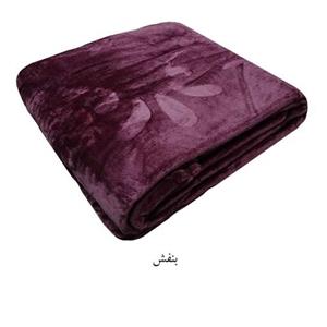 پتوی مسافرتی نرمینه دونفره تابستانه ژله ای مدل سروین رنگ بنفش