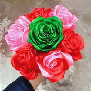 شاخه گل رز  روبانی