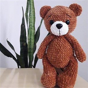 عروسک خرس تدی مخملی فوق العاده نرم